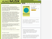 Tablet Screenshot of kunstmusik.org